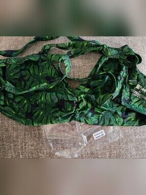 Fused Hawaii Monstera Leaf Print Kohanaiki Top